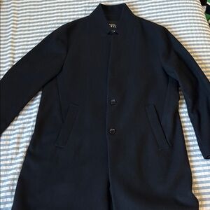 Black Zara Button-Up Coat 77% wool, fully lined.
Size xxl slim fit. fits like xl